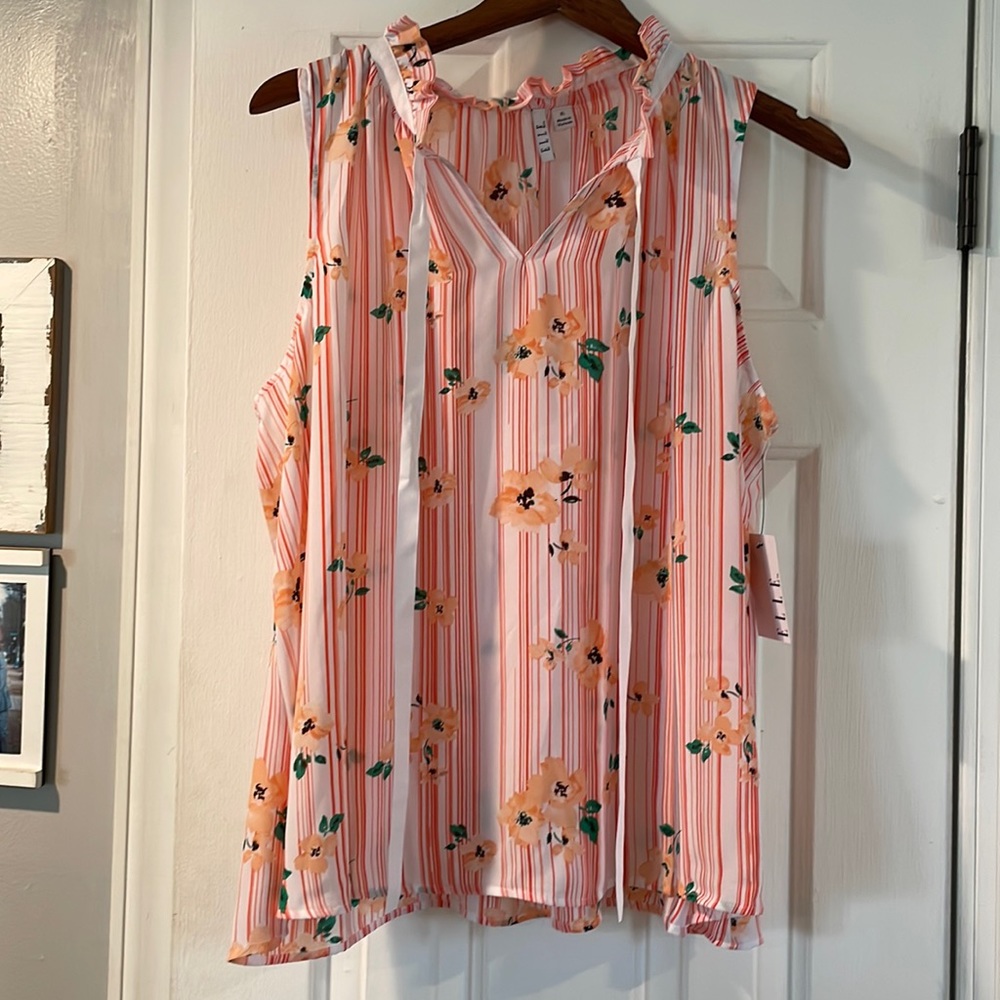 Elle tank blouse